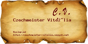 Czechmeister Vitália névjegykártya